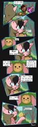 Size: 576x1920 | Tagged: safe, artist:da3rd, berry punch, berryshine, oc, oc:rozzy, cider, comic, drink, heart eyes, wat