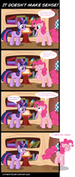 Size: 1690x4000 | Tagged: safe, artist:cipherpie, derpibooru import, pinkie pie, twilight sparkle, earth pony, pony, comic, fourth wall, reference, spongebob squarepants, the inner machinations of my mind are an enigma, the secret box