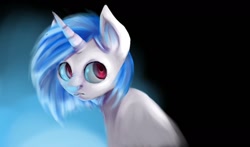 Size: 1280x753 | Tagged: safe, artist:h0neymo0n, dj pon-3, vinyl scratch, pony, unicorn, solo, uncanny valley