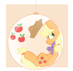 Size: 1600x1556 | Tagged: safe, artist:eivilpotter, applejack, earth pony, pony, female, mare, ornament, solo