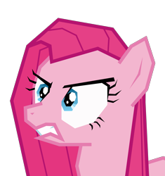 Size: 5641x6000 | Tagged: safe, alternate version, artist:sollace, derpibooru exclusive, pinkie pie, earth pony, pony, horse play, absurd resolution, alternate hairstyle, bizarro, female, low poly, pinkamena diane pie, simple background, solo, transparent background, vector