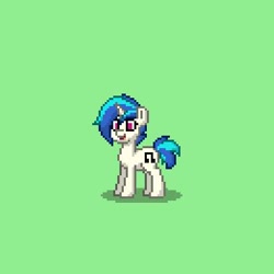 Size: 392x392 | Tagged: safe, dj pon-3, vinyl scratch, pony, unicorn, pixel art, pony town, solo