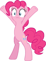 Size: 6305x8382 | Tagged: safe, artist:famousmari5, pinkie pie, earth pony, pony, the mean 6, absurd resolution, bipedal, female, mare, simple background, solo, transparent background, vector