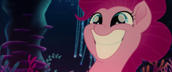 Size: 1920x804 | Tagged: safe, screencap, pinkie pie, seapony (g4), my little pony: the movie, grin, seaponified, seapony pinkie pie, seaquestria, smiling, species swap