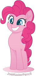 Size: 4000x8490 | Tagged: safe, artist:joemasterpencil, pinkie pie, earth pony, pony, my little pony: the movie, absurd resolution, cute, diapinkes, female, simple background, solo, transparent background, vector