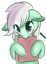 Size: 1280x1739 | Tagged: safe, artist:wickedsilly, oc, oc only, oc:mint condition, earth pony, pony, biting, blushing, book, cute, floppy ears, heart, hoof hold, looking at you, nom, shy, simple background, white background