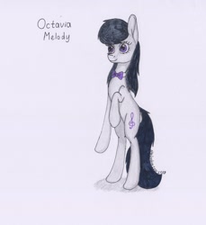 Size: 1981x2160 | Tagged: safe, artist:deltahedgehog, derpibooru exclusive, octavia melody, earth pony, pony, cute, female, mare, simple background, smiling, solo, white background