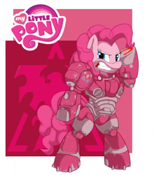 Size: 878x1000 | Tagged: safe, artist:dr-empirezombie, pinkie pie, earth pony, pony, marine, starcraft, terran