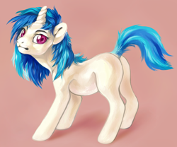 Size: 1176x980 | Tagged: safe, artist:theray, dj pon-3, vinyl scratch, pony, unicorn, cute, missing cutie mark, solo