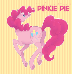 Size: 1024x1062 | Tagged: safe, artist:shadowstar, pinkie pie, pony, solo, underhoof, watermark