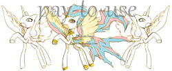 Size: 1934x805 | Tagged: safe, artist:memoneo, princess celestia, alicorn, pony, bald, base, female, hoof shoes, horn, horn ring, mare, obtrusive watermark, open mouth, raised hoof, simple background, smiling, transparent background, underhoof, watermark