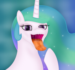Size: 4908x4610 | Tagged: safe, artist:emu34b, princess celestia, alicorn, pony, absurd resolution, drool, female, hooves, maw, mawshot, missing accessory, open mouth, solo, tongue out, uvula, vector