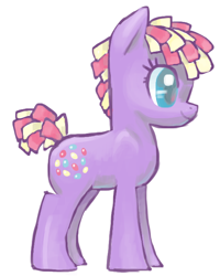 Size: 544x679 | Tagged: safe, artist:needsmoarg4, earth pony, pony, female, mare, simple background, smiling, solo, sprinkle stripe, white background