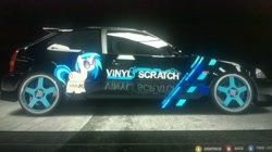 Size: 1918x1077 | Tagged: safe, dj pon-3, vinyl scratch, pony, unicorn, 3d, car, forza motorsport 4, honda, honda civic, honda civic type r, itasha