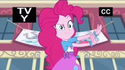 Size: 1364x768 | Tagged: safe, pinkie pie, dance magic, equestria girls, spoiler:eqg specials, >:d, evil grin, grin, smiling, smirk, solo