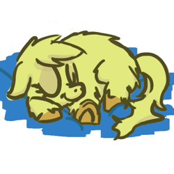 Size: 503x503 | Tagged: safe, earth pony, fluffy pony, pony, cute, fluffy, fluffy pony original art, sleeping, solo