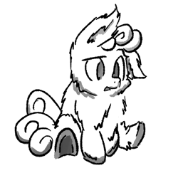 Size: 651x651 | Tagged: safe, earth pony, fluffy pony, pony, cute, fluffy, fluffy pony original art, solo