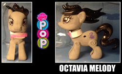 Size: 1595x979 | Tagged: safe, artist:grapefruitface1, part of a set, octavia melody, earth pony, pony, custom, female, irl, merchandise, my little pony pop!, painted, photo, solo, toy