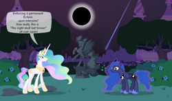 Size: 800x470 | Tagged: safe, artist:90sigma, artist:malte279, artist:mihaaaa, artist:smhungary, princess celestia, princess luna, alicorn, pony, comic, deviantart eclipse, eclipse