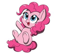 Size: 2444x2170 | Tagged: safe, artist:sugarwings-art, pinkie pie, earth pony, pony, chibi, cute, diapinkes, female, mare, simple background, solo, transparent background