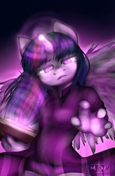 Size: 786x1200 | Tagged: safe, artist:h0neymo0n, derpibooru import, twilight sparkle, twilight sparkle (alicorn), alicorn, anthro, solo