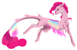 Size: 6268x4078 | Tagged: safe, artist:oneiria-fylakas, pinkie pie, original species, absurd resolution, esfaz, simple background, solo, species swap, transparent background