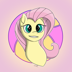 Size: 7000x7000 | Tagged: safe, artist:legiot18, fluttershy, pegasus, pony, absurd resolution, cute, pink background, simple background