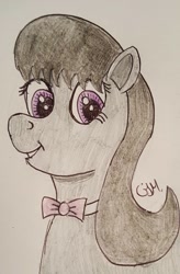 Size: 861x1316 | Tagged: safe, artist:rapidsnap, octavia melody, earth pony, pony, bust, solo, traditional art