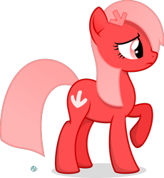 Size: 2222x2414 | Tagged: safe, artist:arifproject, oc, oc only, oc:downvote, pony, derpibooru, derpibooru ponified, frown, meta, ponified, raised hoof, simple background, solo, transparent background, vector