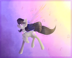 Size: 5104x4105 | Tagged: safe, artist:vladaanfilova, octavia melody, earth pony, pony, absurd resolution, female, mare, music notes, solo, watermark