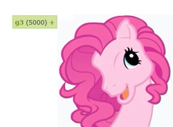 Size: 393x289 | Tagged: safe, derpibooru import, pinkie pie, earth pony, pony, g3, db tag get, derpibooru, derpimilestone, g3 faic, meta, tags