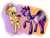 Size: 800x600 | Tagged: safe, artist:sallindaemon, derpibooru import, applejack, twilight sparkle, twilight sparkle (alicorn), alicorn, earth pony, pony, alternate design, bouquet, female, lesbian, mare, shipping, twijack