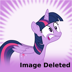 Size: 1024x1024 | Tagged: safe, artist:byteslice, twilight sparkle, twilight sparkle (alicorn), alicorn, pony, .svg available, derpibooru, do not want, gritted teeth, image deleted, meta, shocked, simple background, spoilered image joke, svg, transparent background, vector, wide eyes