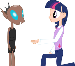 Size: 3000x2647 | Tagged: safe, artist:michaelsety, derpibooru import, thorax, twilight sparkle, changeling, human, the times they are a changeling, anatomically incorrect, humanized, nightmare fuel, simple background, transparent background