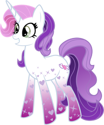 Size: 3816x4567 | Tagged: safe, artist:catnipfairy, sweetie belle (g3), pony, unicorn, g3, female, mare, simple background, smiling, solo, transparent background, vector, wingding eyes