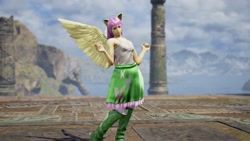 Size: 1920x1080 | Tagged: safe, artist:hero1290, fluttershy, human, 3d, boots, clothes, humanized, shoes, skirt, soul calibur, soul calibur vi, wings