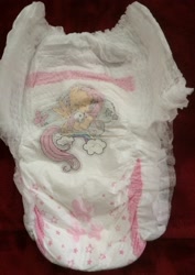 Size: 2309x3264 | Tagged: safe, angel bunny, fluttershy, butterfly, rabbit, cloud, cutie mark, diaper, irl, merchandise, photo, pullup (diaper), rainbow, stars, walgreens