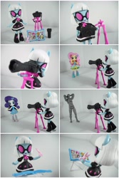 Size: 3792x5688 | Tagged: safe, artist:krisanderson97, fluttershy, photo finish, rarity, equestria girls, camera, doll, equestria girls minis, irl, photo, photo album, scissors, toy