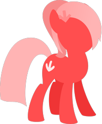 Size: 1609x1951 | Tagged: safe, artist:arifproject, oc, oc only, oc:downvote, earth pony, pony, derpibooru, derpibooru ponified, female, hooves, lineless, mare, meta, minimalist, modern art, ponified, simple background, solo, transparent background, vector