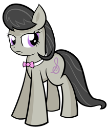 Size: 2664x3162 | Tagged: safe, artist:reconprobe, octavia melody, earth pony, pony, bowtie, simple background, solo, standing, transparent background