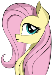 Size: 1800x2433 | Tagged: safe, artist:dualtry, fluttershy, pegasus, pony, bust, female, mare, solo