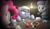 Size: 1685x992 | Tagged: safe, artist:frogem, limestone pie, maud pie, pinkie pie, earth pony, pony, atg 2018, candy, candy cane, female, food, lightbulb, newbie artist training grounds, pie sisters, siblings, sisters, sugar (food)