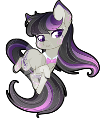 Size: 660x748 | Tagged: safe, artist:fuyusfox, octavia melody, earth pony, pony, ethereal mane, female, mare, outline, rainbow power, rainbow power-ified, simple background, solo, starry mane, transparent background, watermark