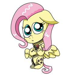 Size: 1000x1000 | Tagged: safe, artist:artistathefilly, fluttershy, pegasus, pony, cute, turkey