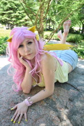 Size: 4000x6000 | Tagged: safe, artist:everage, fluttershy, human, clothes, cosplay, costume, feet, irl, irl human, photo, sleeveless