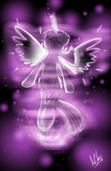 Size: 1000x1545 | Tagged: safe, artist:ladyanidraws, derpibooru import, twilight sparkle, twilight sparkle (alicorn), alicorn, pony, glow, wings