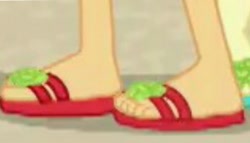 Size: 1152x658 | Tagged: safe, screencap, applejack, better together, equestria girls, forgotten friendship, cropped, feet, legs, pictures of legs, sandals