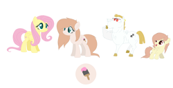 Size: 1625x829 | Tagged: safe, artist:doodlefreak21, bulk biceps, fluttershy, pegasus, pony, family, female, flutterbulk, male, offspring, parent:bulk biceps, parent:fluttershy, parents:flutterbulk, shipping, straight