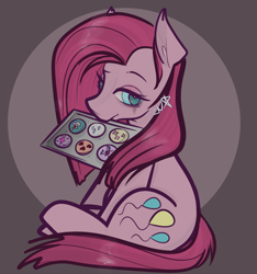 Size: 1515x1616 | Tagged: safe, artist:incapacitatedvixen, pinkie pie, earth pony, pony, pinkamena diane pie, ponk, treats, wingding eyes