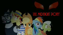 Size: 1280x720 | Tagged: safe, applejack, flim, granny smith, nightjar, earth pony, pegasus, pony, female, mare